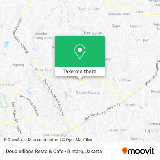 Doubledipps Resto & Cafe - Bintaro map
