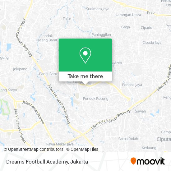 Dreams Football Academy map