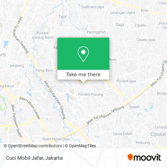 Cuci Mobil Jafar map