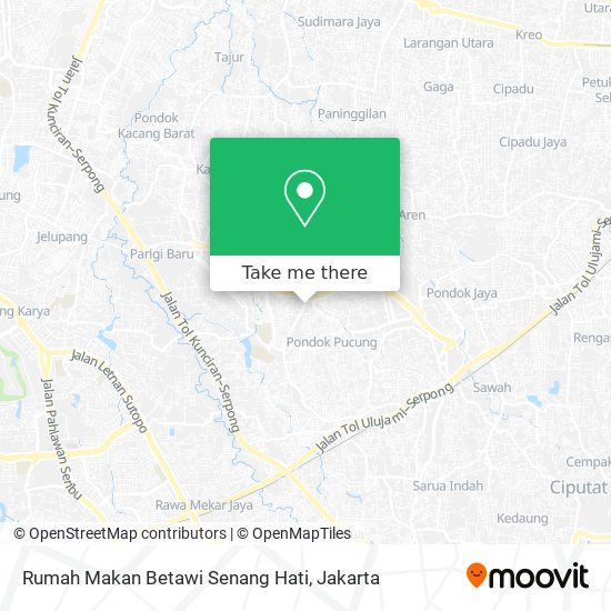 Rumah Makan Betawi Senang Hati map