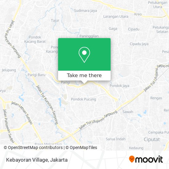 Kebayoran Village map