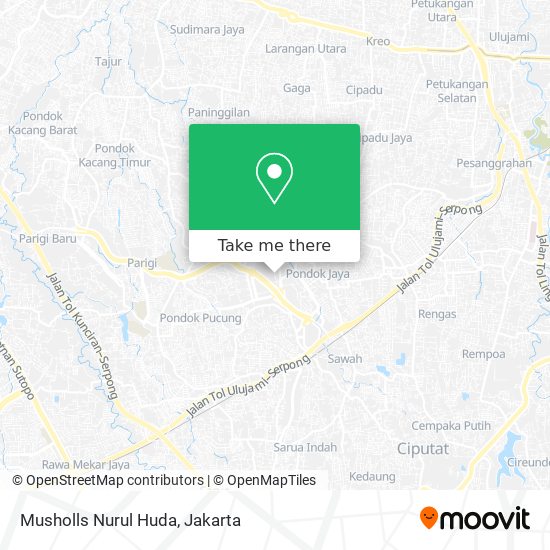 Musholls Nurul Huda map