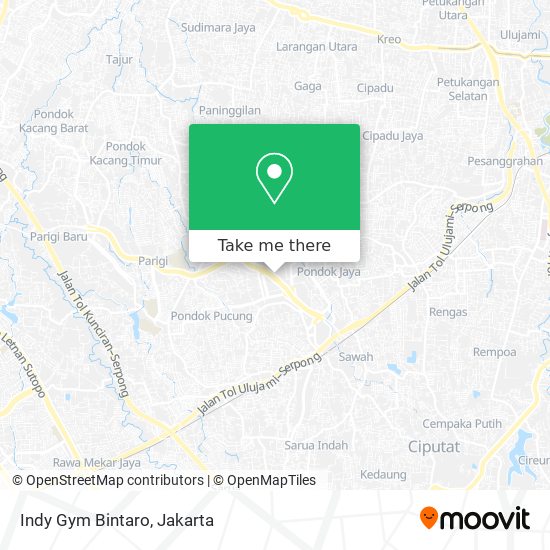 Indy Gym Bintaro map