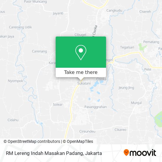 RM Lereng Indah Masakan Padang map