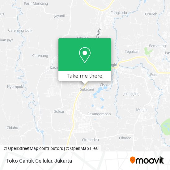 Toko Cantik Cellular map