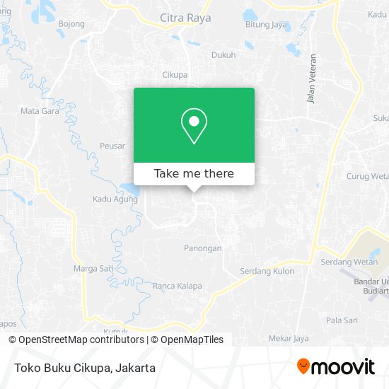 Toko Buku Cikupa map