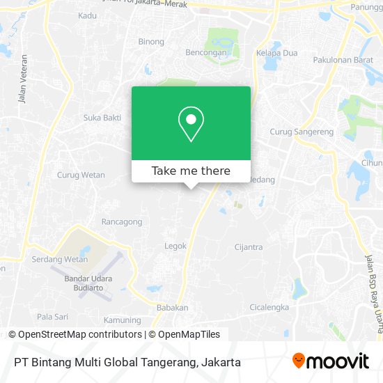 PT Bintang Multi Global Tangerang map