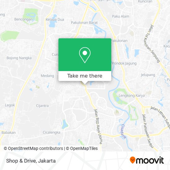 Shop & Drive map