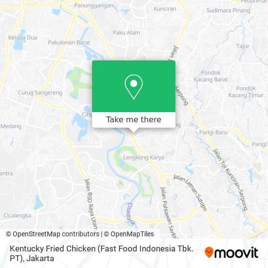 Kentucky Fried Chicken (Fast Food Indonesia Tbk. PT) map