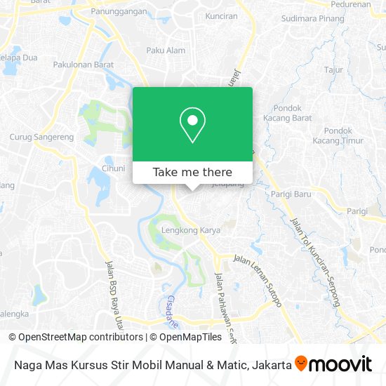 Naga Mas Kursus Stir Mobil Manual & Matic map