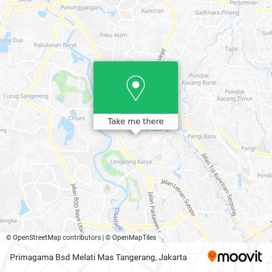 Primagama Bsd Melati Mas Tangerang map
