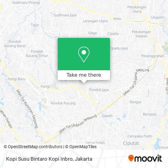 Kopi Susu Bintaro Kopi Inbro map