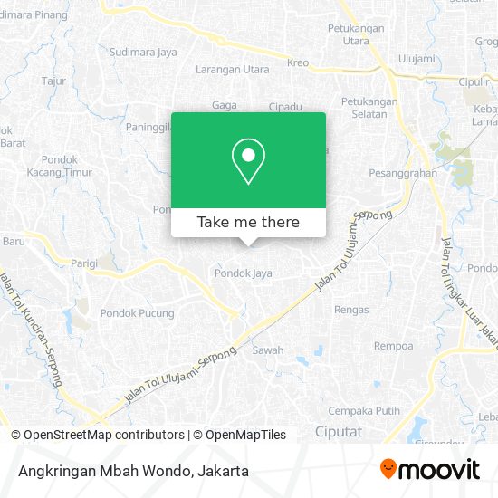Angkringan Mbah Wondo map