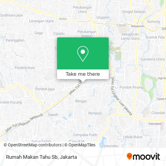 Rumah Makan Tahu Sb map