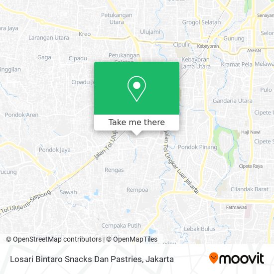 Losari Bintaro Snacks Dan Pastries map