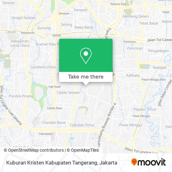 Kuburan Kristen Kabupaten Tangerang map