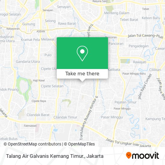 Talang Air Galvanis Kemang Timur. map