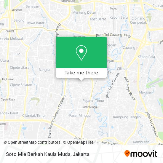 Soto Mie Berkah Kaula Muda map