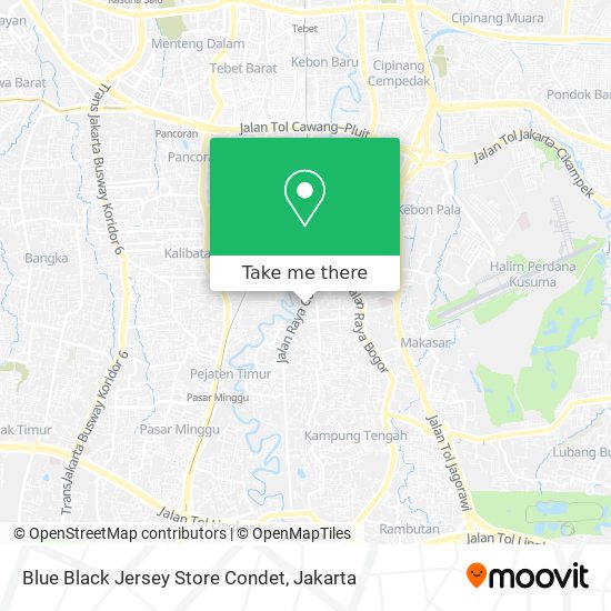 Blue Black Jersey Store Condet map
