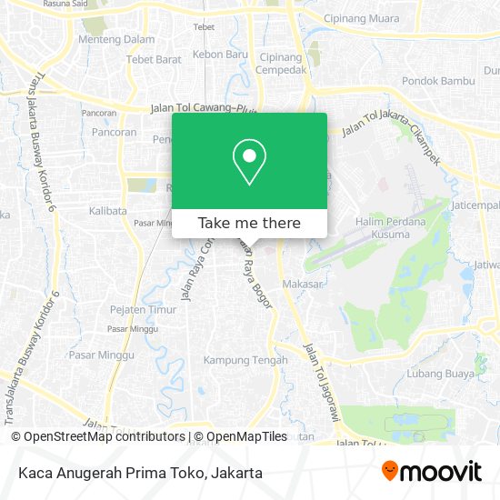 Kaca Anugerah Prima Toko map