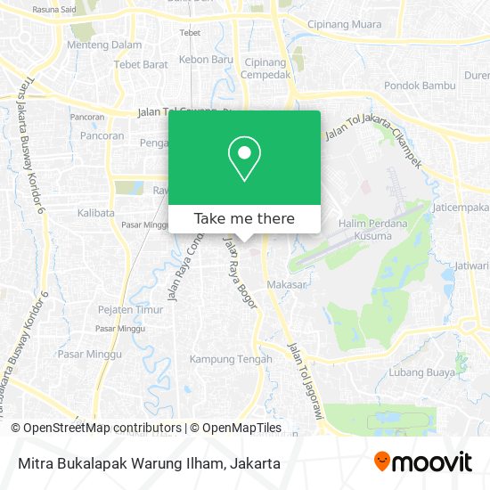 Mitra Bukalapak Warung Ilham map