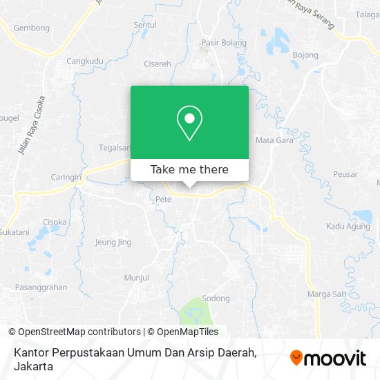 Kantor Perpustakaan Umum Dan Arsip Daerah map