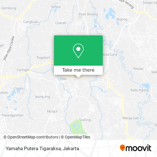 Yamaha Putera Tigaraksa map