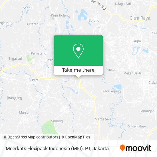 Meerkats Flexipack Indonesia (MFI). PT map