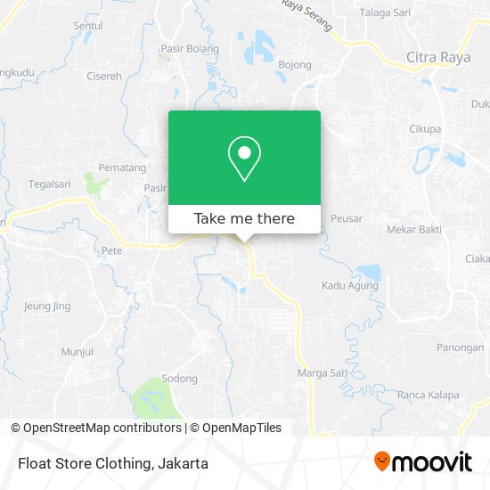 Float Store Clothing map