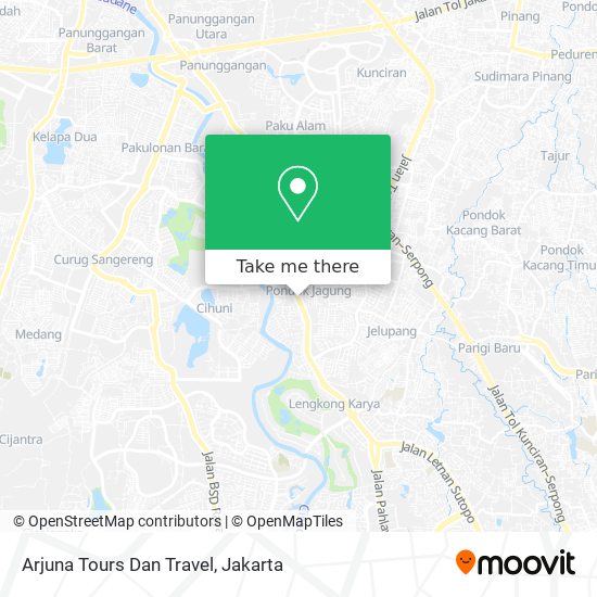 Arjuna Tours Dan Travel map