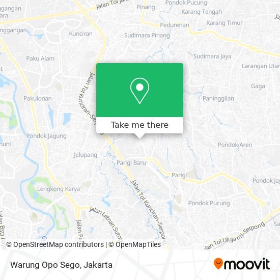 Warung Opo Sego map