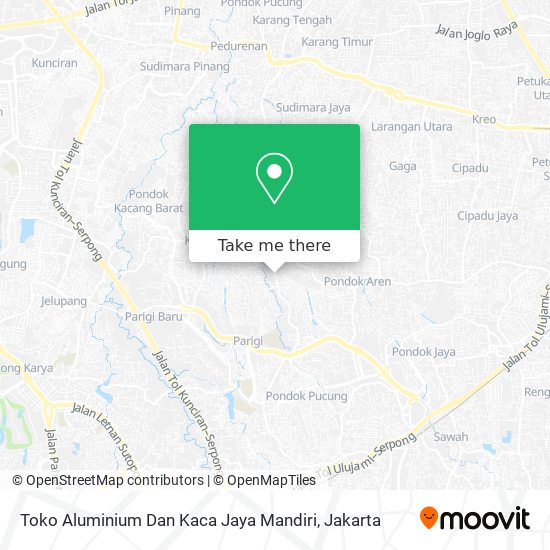 Toko Aluminium Dan Kaca Jaya Mandiri map