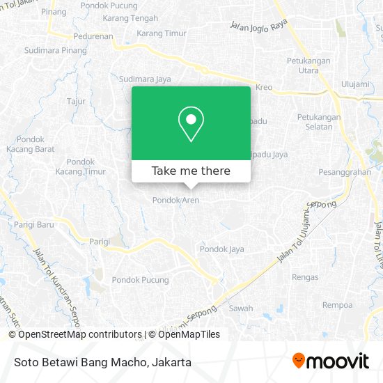 Soto Betawi Bang Macho map