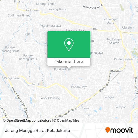 Jurang Manggu Barat Kel. map