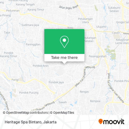 Heritage Spa Bintaro map