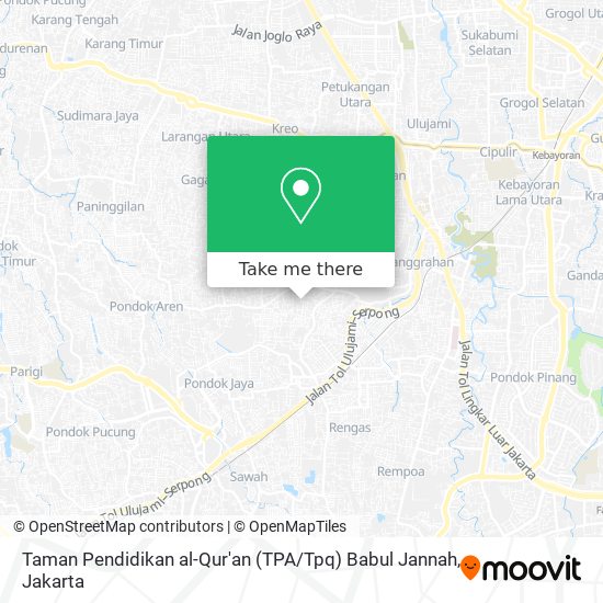 Taman Pendidikan al-Qur'an (TPA / Tpq) Babul Jannah map