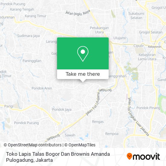 Toko Lapis Talas Bogor Dan Brownis Amanda Pulogadung map