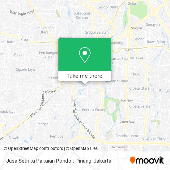 Jasa Setrika Pakaian Pondok Pinang map