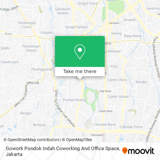 Gowork Pondok Indah Coworking And Office Space map