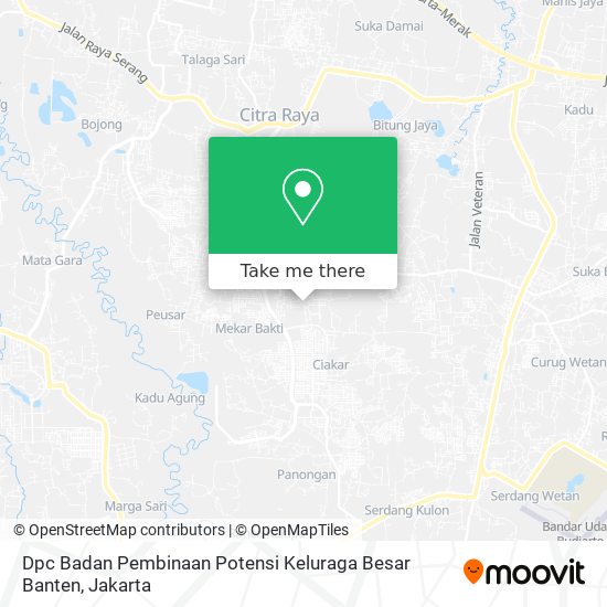 Dpc Badan Pembinaan Potensi Keluraga Besar Banten map