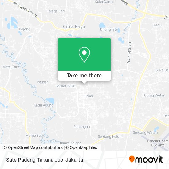 Sate Padang Takana Juo map