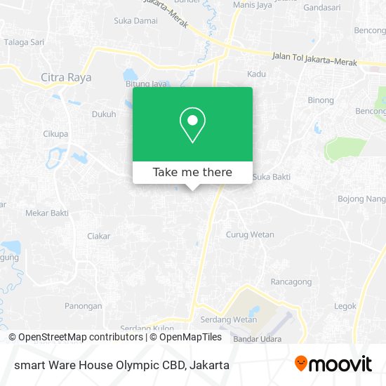 smart Ware House Olympic CBD map