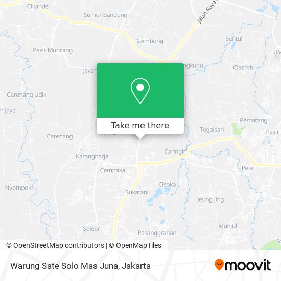 Warung Sate Solo Mas Juna map