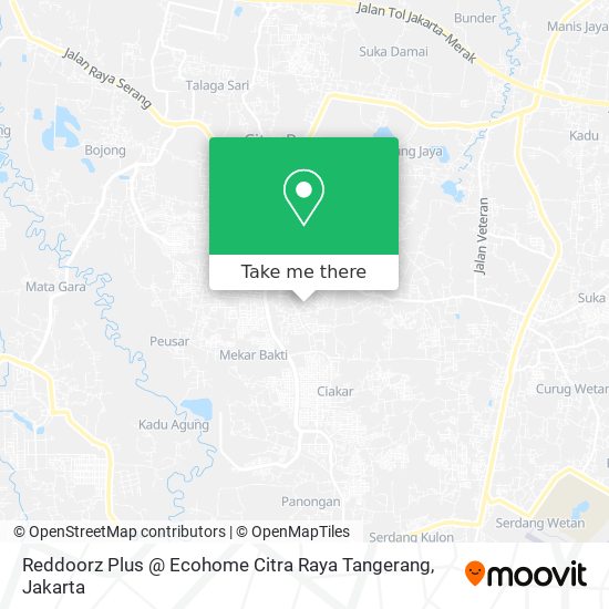 Reddoorz Plus @ Ecohome Citra Raya Tangerang map