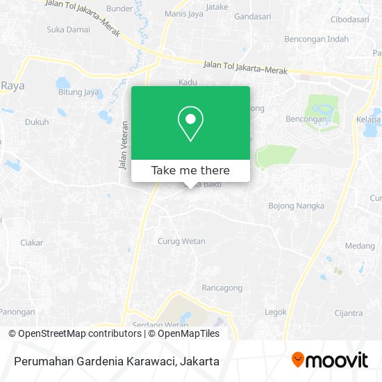Perumahan Gardenia Karawaci map