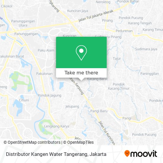 Distributor Kangen Water Tangerang map