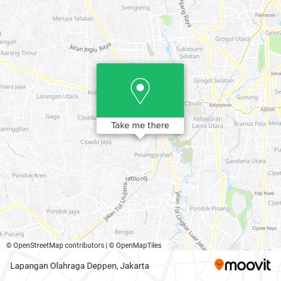 Lapangan Olahraga Deppen map