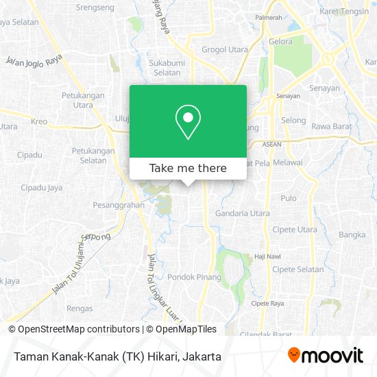 Taman Kanak-Kanak (TK) Hikari map