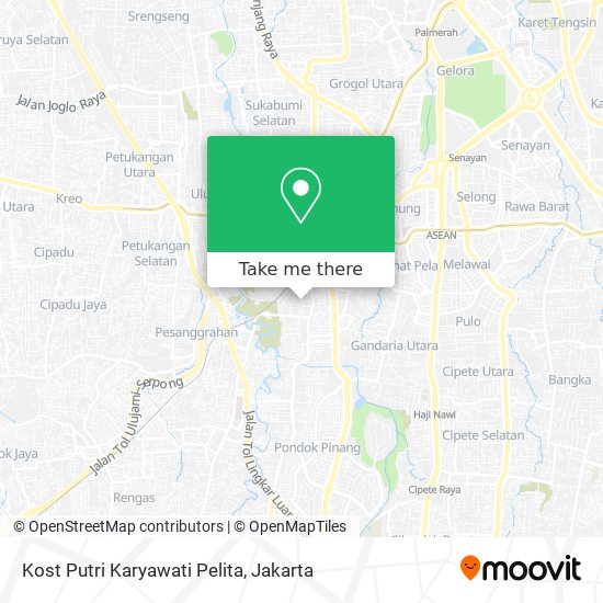 Kost Putri Karyawati Pelita map