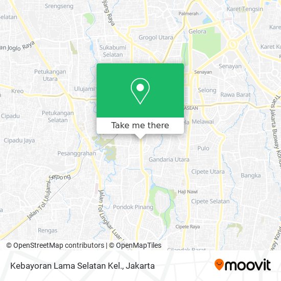 Kebayoran Lama Selatan Kel. map